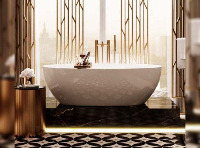Creating a Luxurious Bathroom Design: Incorporating Technology, Lighting, and High-End Fixtures and Materials
