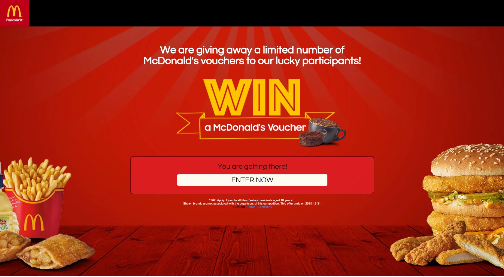 Enter To Win a McDonald's Voucher